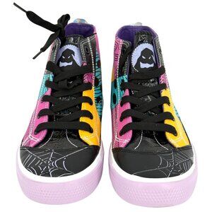 Disney The Nightmare Before Christmas Women's Black Purple High-Top Sneakers 6.5